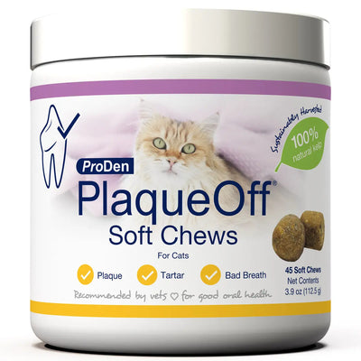 PlaqueOff Cat Soft Chews Treats 45ct PlaqueOff