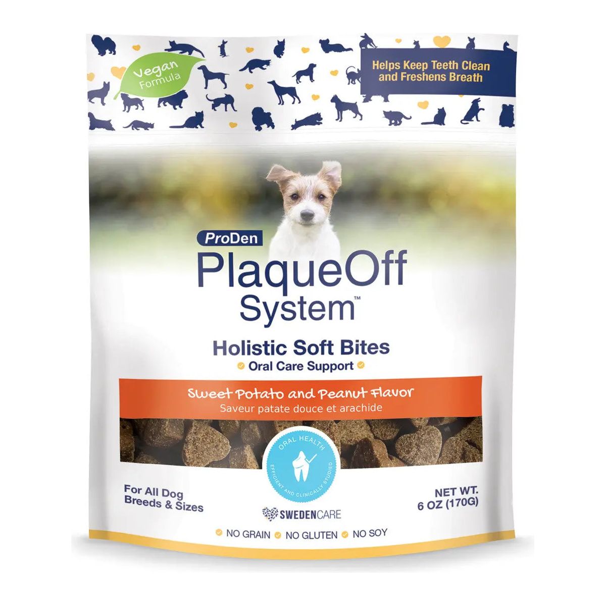 PlaqueOff Holistic Soft Bites - Oral Care Support Training Dog Treats PlaqueOff