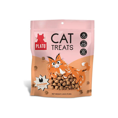 Plato Air-Dried Cat Treats Chicken with Catnip Recipe 2.5oz Plato