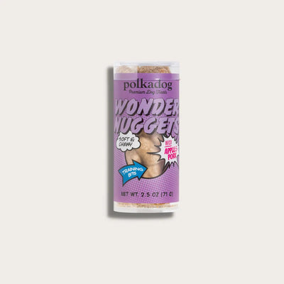 Polkadog Mini Tubes Wonder Nuggets Pork Apple Dog Treats - 2.5 oz Polka Dog