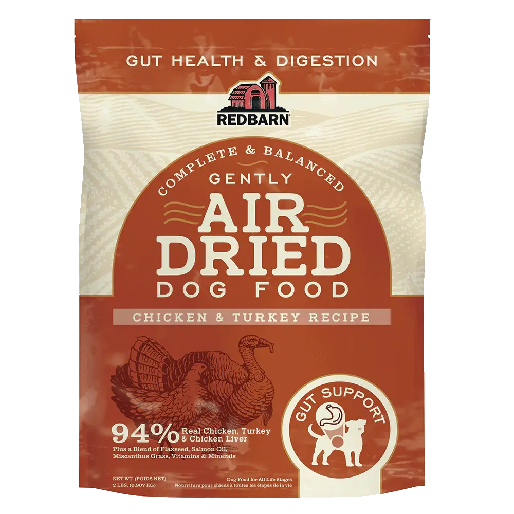 Redbarn Pet Products Air Dried Gut Support Chicken & Turkey Dry Dog Food Redbarn