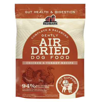 Redbarn Pet Products Air Dried Gut Support Chicken & Turkey Dry Dog Food Redbarn