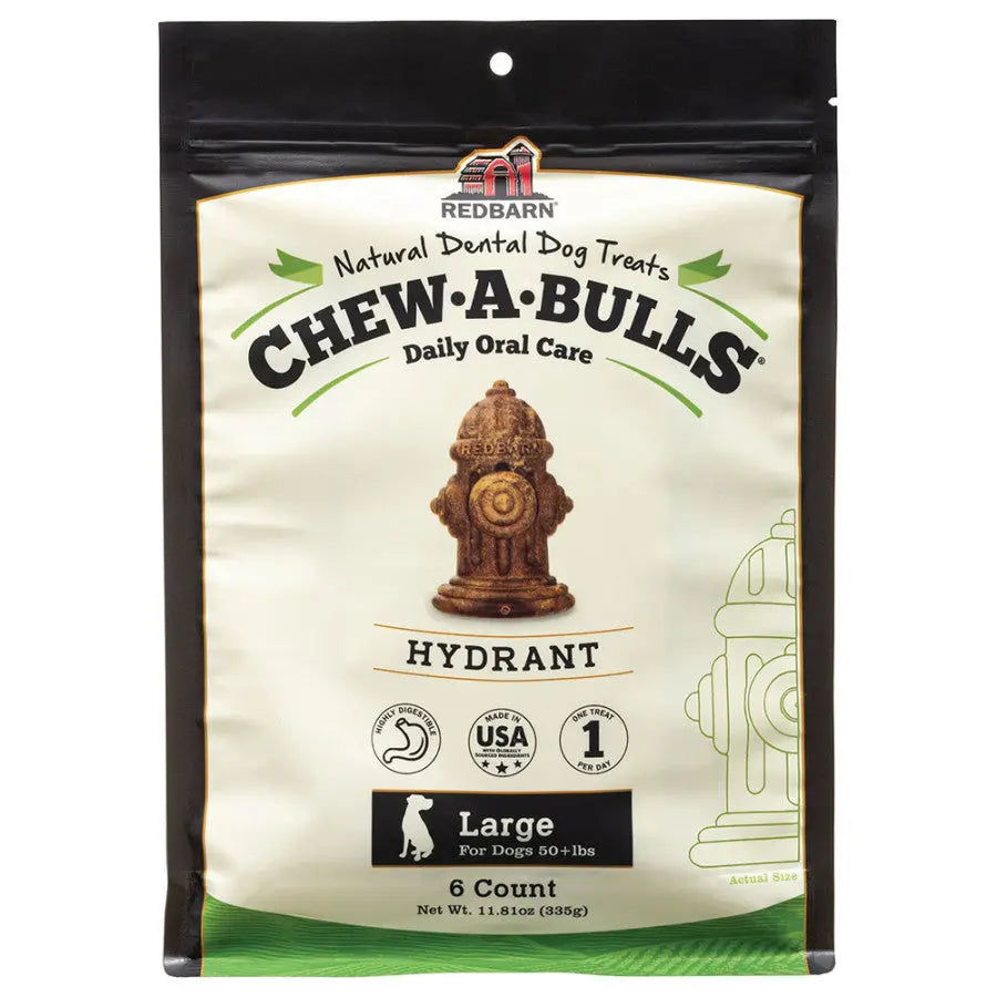 Redbarn Pet Products Chew-A-Bulls Hydrant Dog Treat Redbarn