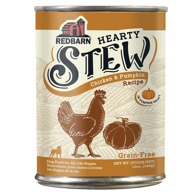 Redbarn Pet Products Hearty Stew All Life Stages Chicken & Pumpkin Wet Dog Food Redbarn