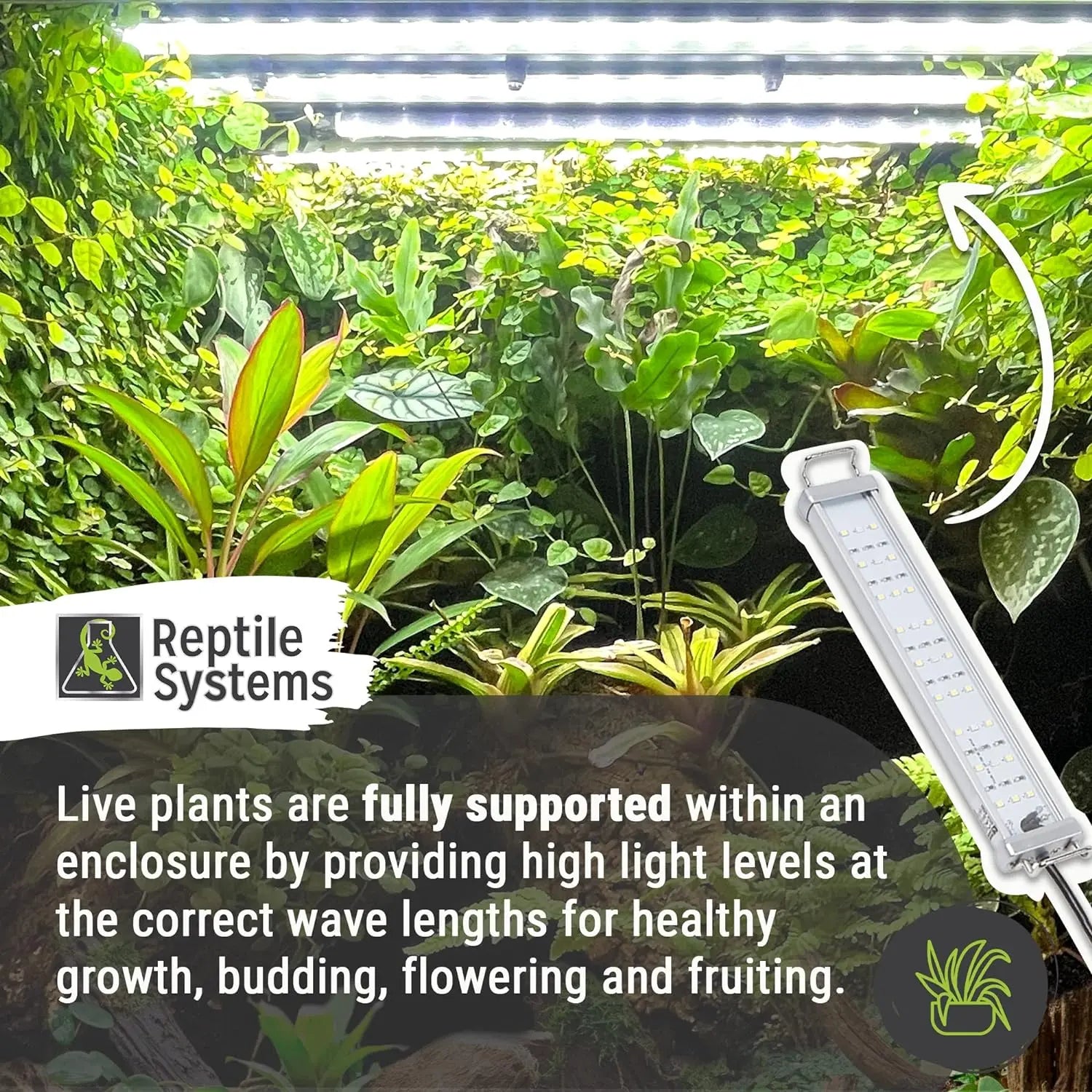 Reptile Systems Proten LED Light Bar Terrarium Vivariums Plant Lamp Reptile Systems