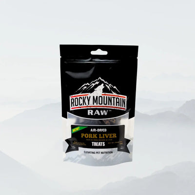 Rocky Mountain Raw Air Dried Pork Liver  Pet Treats 2.12 oz Rocky Mountain Raw