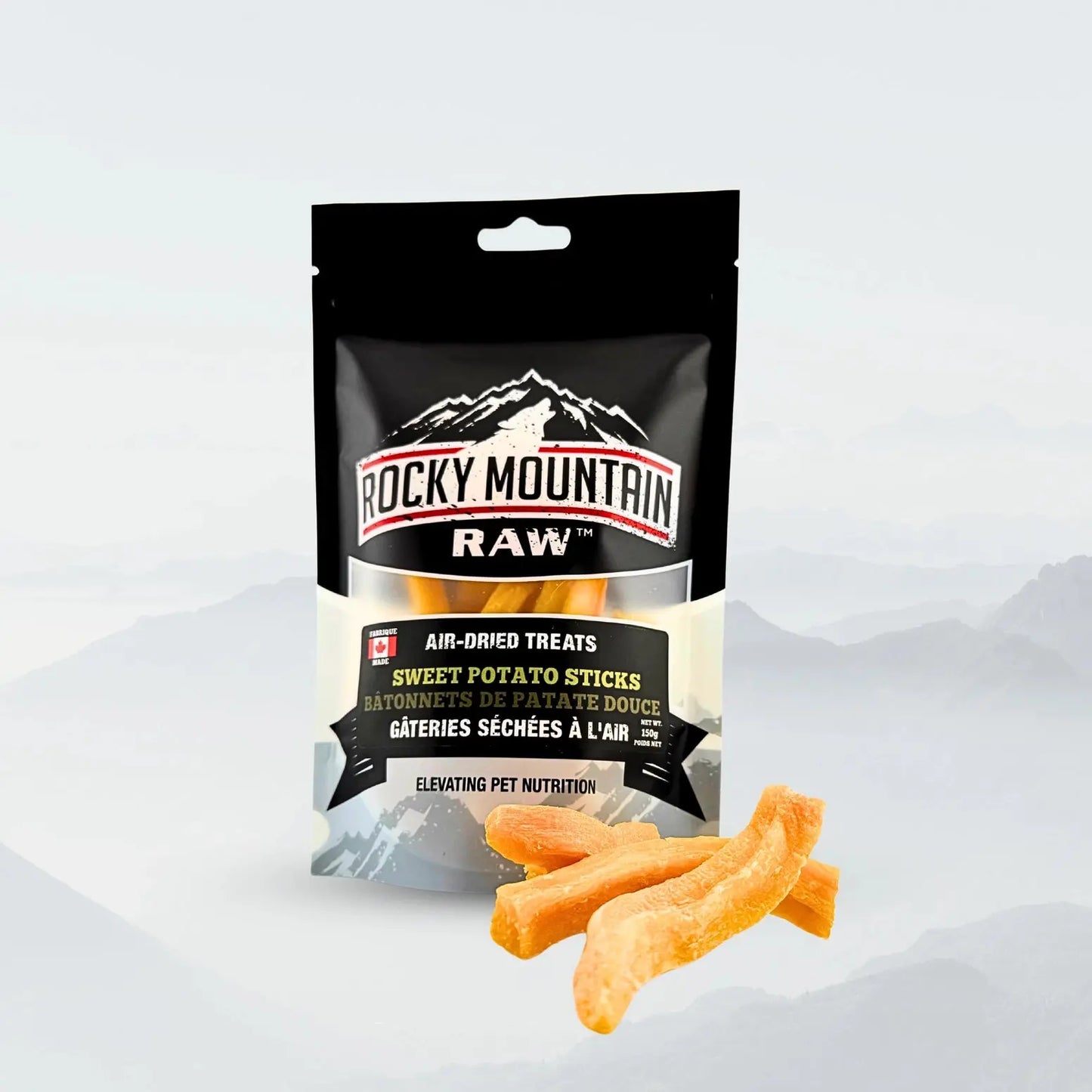 Rocky Mountain Raw Air Dried Sweet Potato Sticks Dog Treats 5.3 oz Rocky Mountain Raw