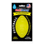 The Ruff Dawg Football Tough Rubber Dog Chew Toy is a yellow, football-shaped toy for dogs up to 40 lbs; it floats, bounces unpredictably, is made in the USA, and comes with a lifetime guarantee.