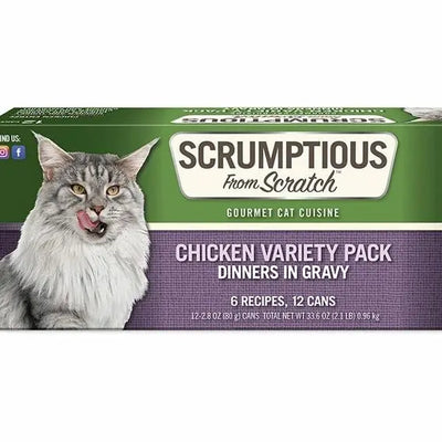 Scrumptious From Scratch Chicken Variety Pack Wet Cat Food 12/2.8oz Scrumptious From Scratch