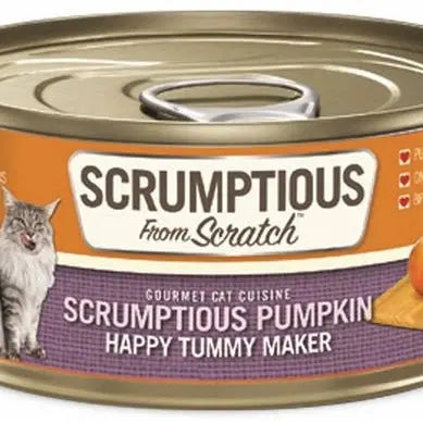 Scrumptious From Scratch Pumpkin Puree Pack Wet Cat Food 12/2.8oz Scrumptious From Scratch