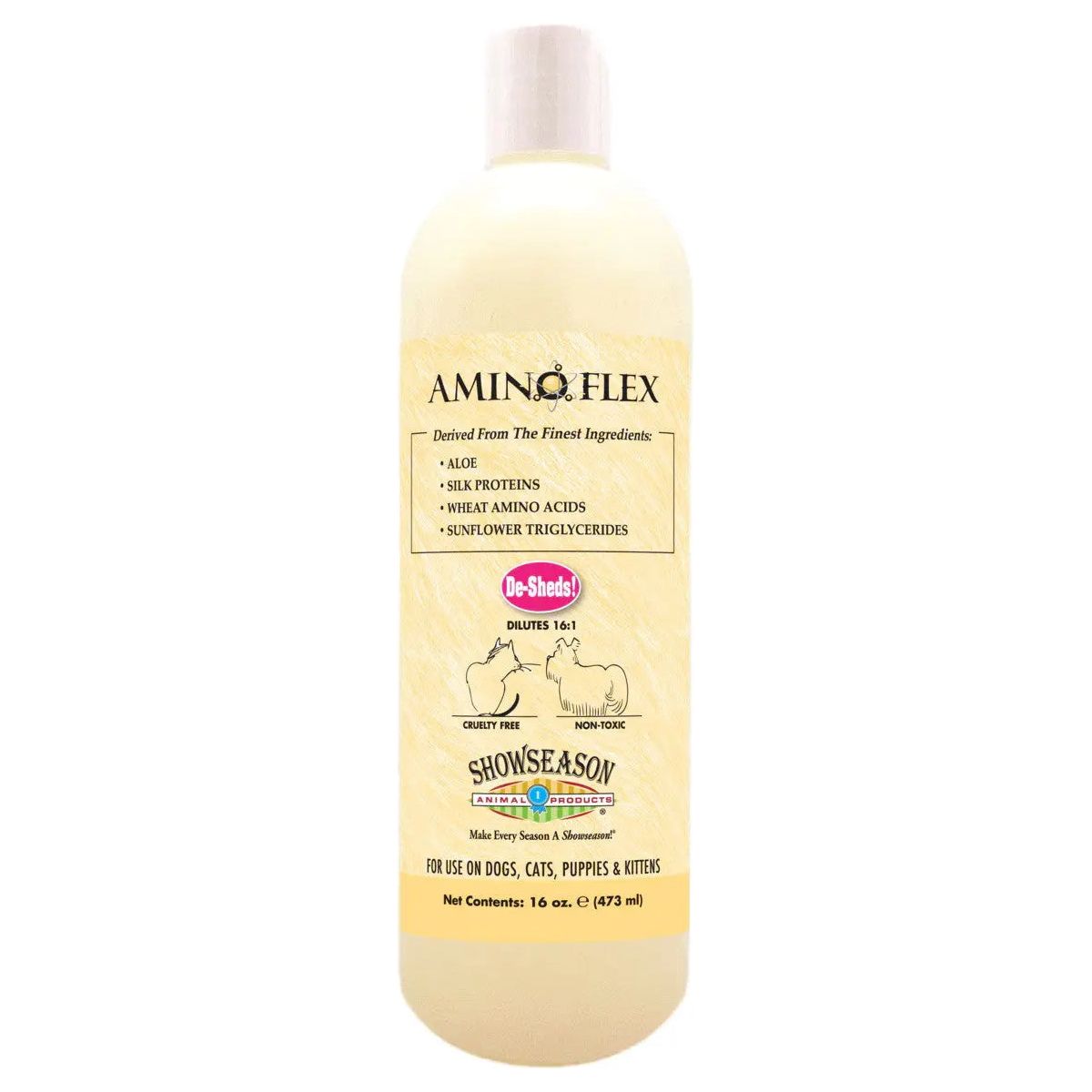 Showseason AminoFlex 2-in-1 De-Shedding and Moisturizing Shampoo for Pets Showseason