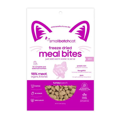 SmallBatch Freeze-Dried Mealbites Turkey Cat Food Smallbatch