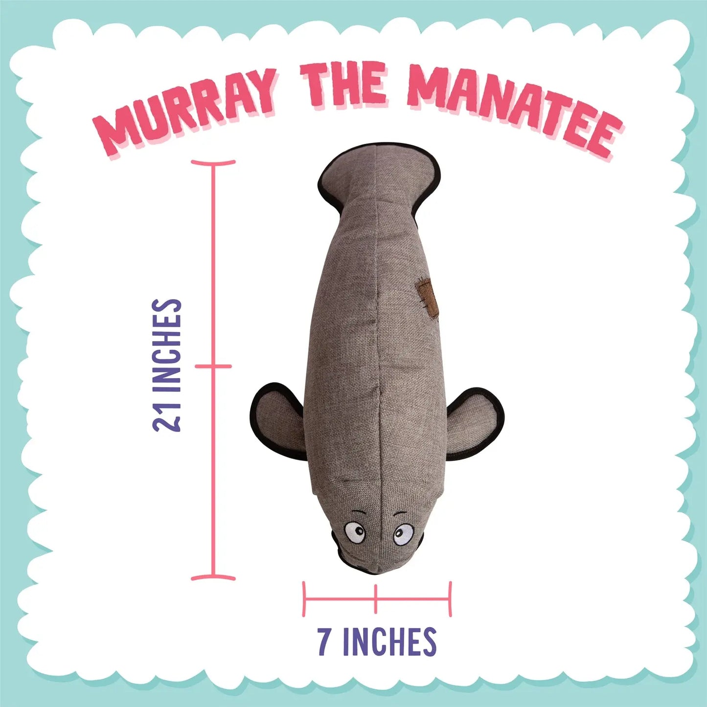 SnugArooz Murray the Manatee Dog Toy SnugArooz