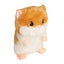 The SnugArooz Plush Squeaky Dog Toy by SnugArooz is a soft, hamster-shaped toy with brown and white fur, pink ears, nose and feet, plus large black eyes, perfect for your pup.