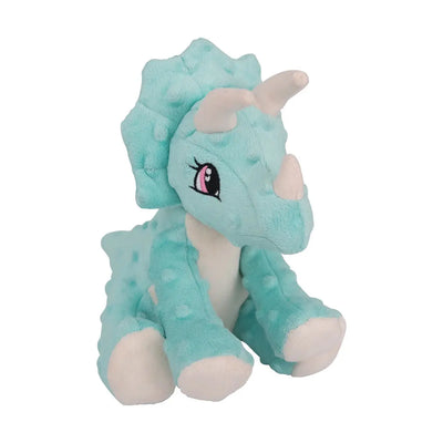 SnugArooz Talia the Triceratops Plush Dog Toy 8" SnugArooz