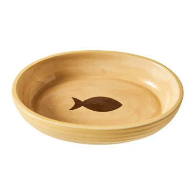 Spot Elegance Ribbed Stoneware Cat Bowl 6 in Spot®