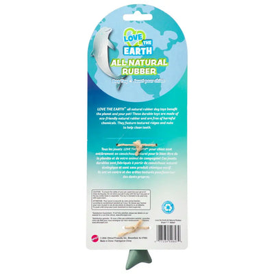 Spot Love The Earth Shark Dog Toy Assorted, 7 in Spot®