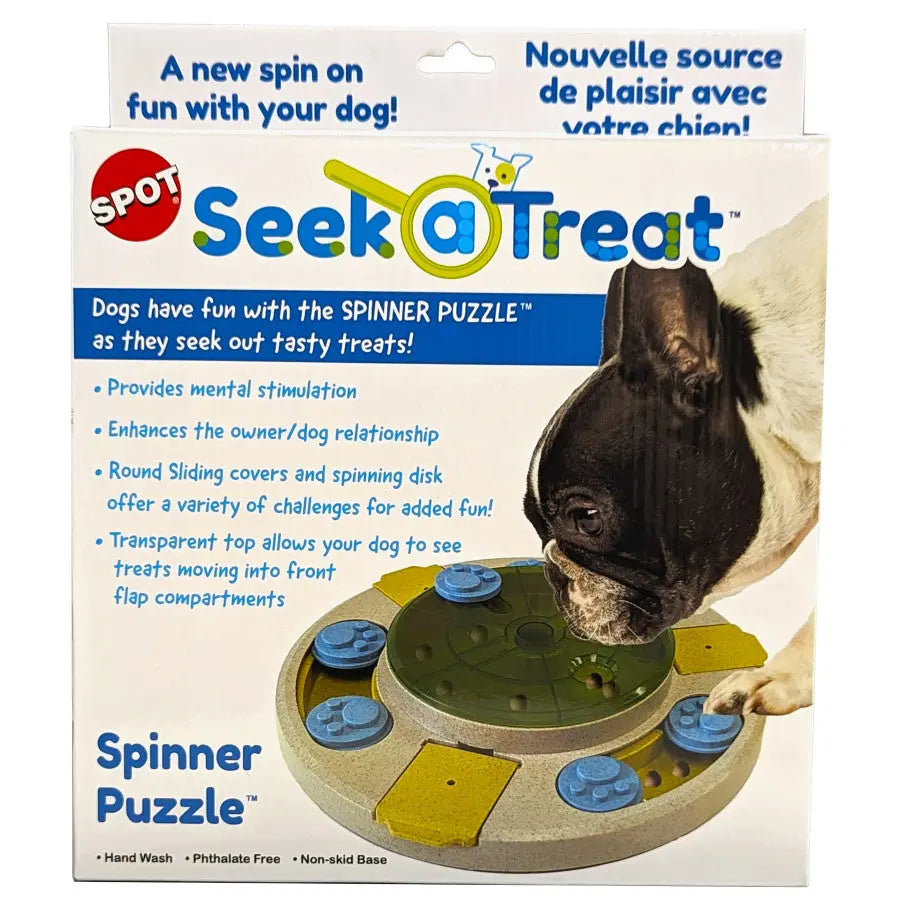 Spot Seek-A-Treat Spinner Puzzle Dog Toy Spot®