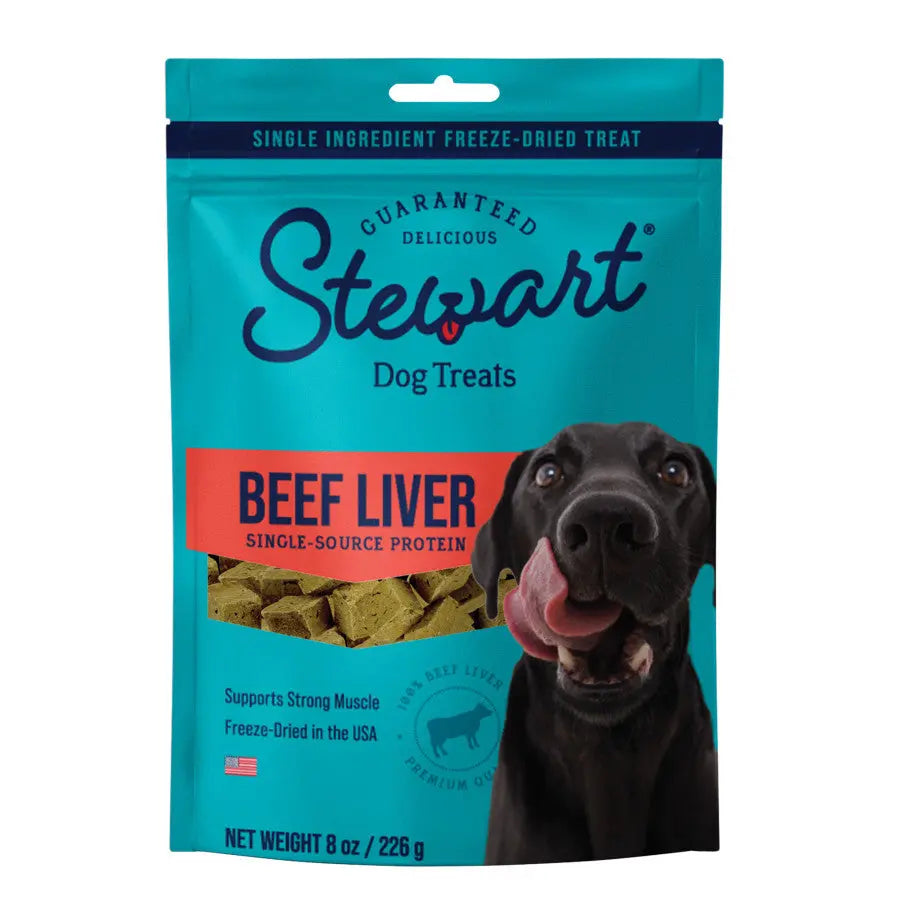 Stewart Single Ingredient Beef Liver Freeze-Dried Dog Treats - Talis Us