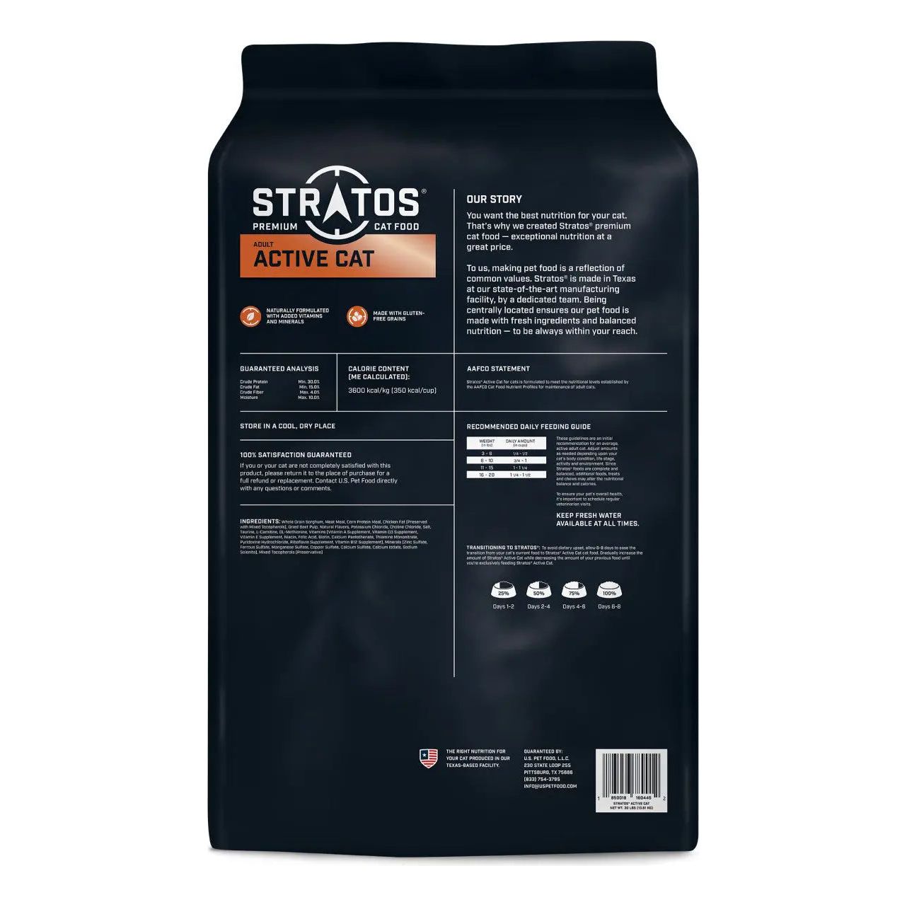 Stratos Active Cat Dry Cat Food 30 lb Talis Us