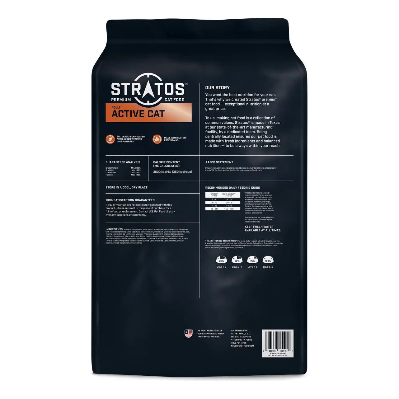 Stratos Active Cat Dry Cat Food 30 lb Stratos