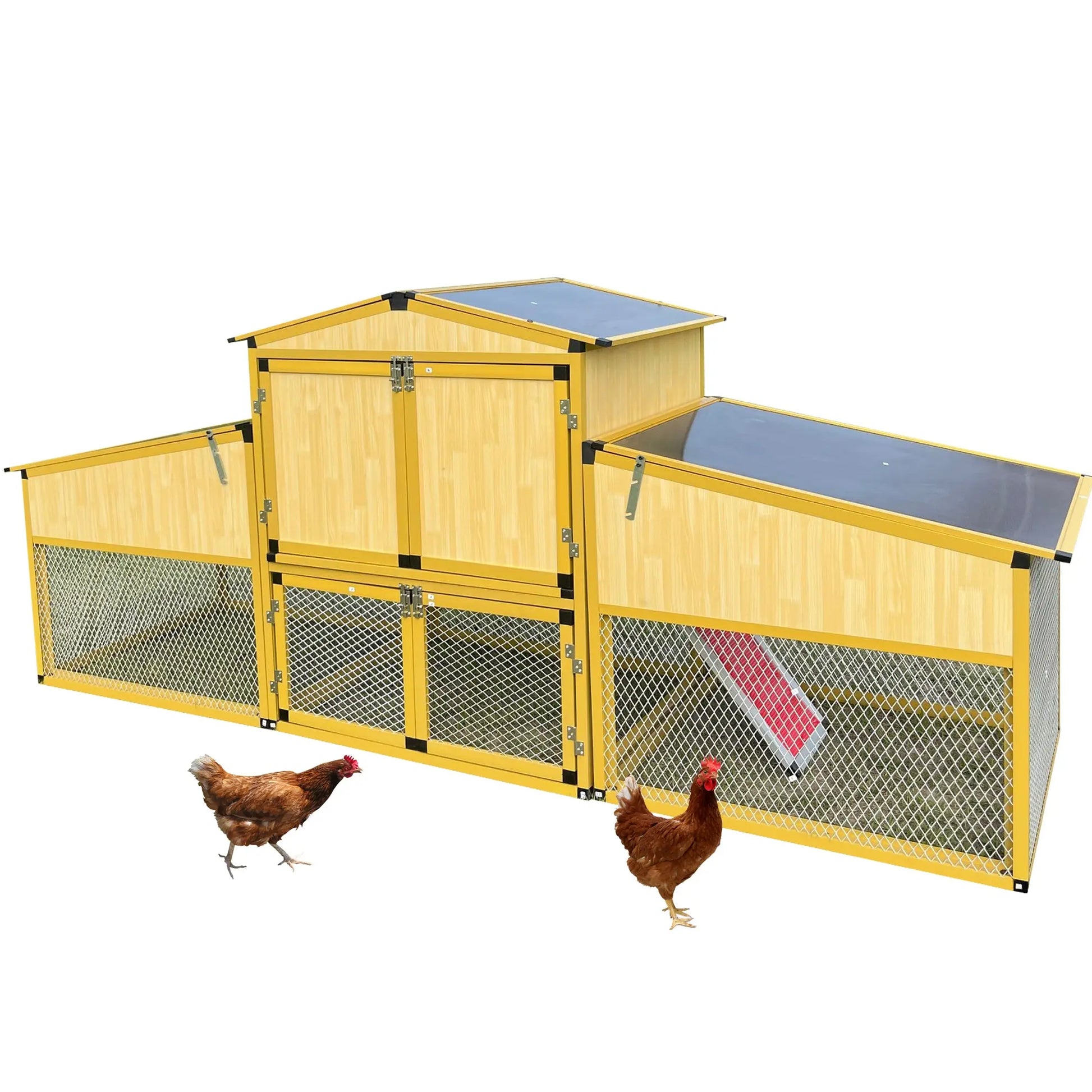 Talis-us Large Chicken Coop Poultry Cage with Nesting Box Run Talis Us