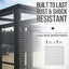 The talis-us Talis-us Large Outdoor Bird Aviary Walk-In Iron Mesh Cage features a sturdy iron frame and mesh for lasting, rust- and shock-resistant performance. Includes double doors and a close-up of its 1 in x 1 in mesh grid.