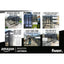 A six-panel Amazon listing for the talis-us Talis-us Large Outdoor Bird Aviary Walk-In Iron Mesh Cage with Double Doors, highlighting its spacious interior, durable iron mesh, escape-proof double doors, easy access, and portability. Amazon and Fiverr logos shown.