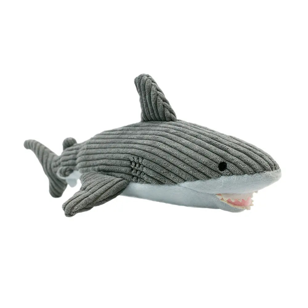 Tall Tails Crunch Shark Dog Toys 14" Tall Tails