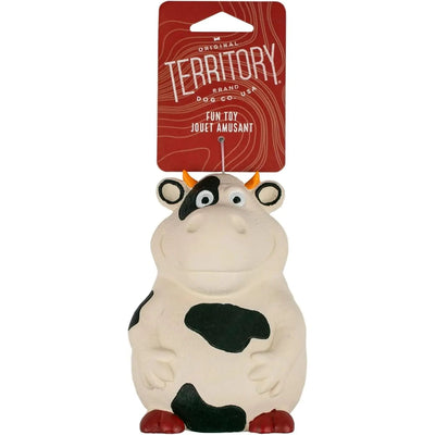 Territory Farm Squeaker Natural Rubber Animal Dog Toy Territory