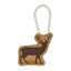 Territory Natural Leather Tug Dog Toy 8" Territory