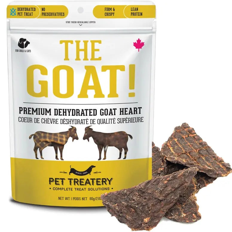 The Granville Island Dehydrated Protein Goat Heart Treat For Dogs 2.8 oz Granville