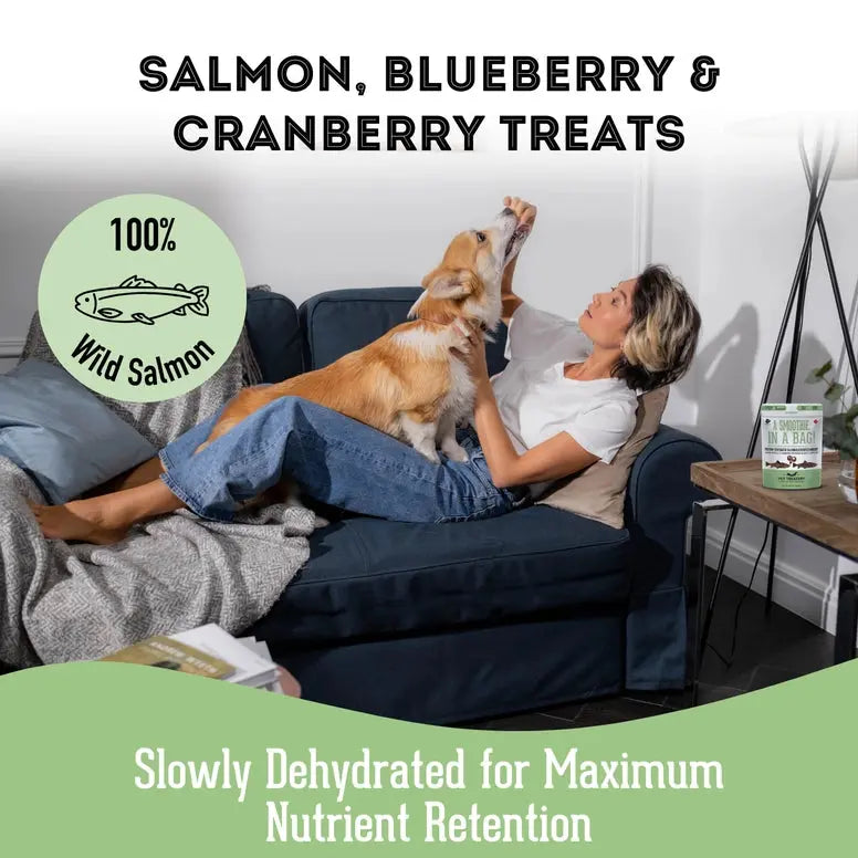 The Granville Island Salmon, Cranberry & Blueberry Dehydrated Pet Treat 2.82 oz Granville