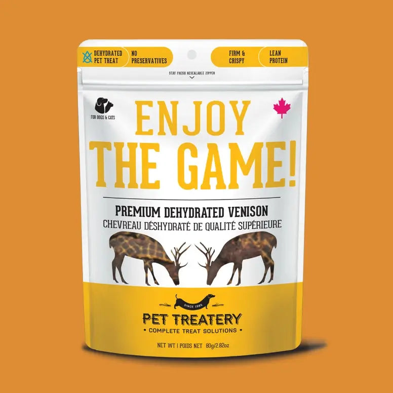 The Granville Island Venison Dehydrated Pet Treat For Dogs & Cats High Protein 2.8 oz Granville