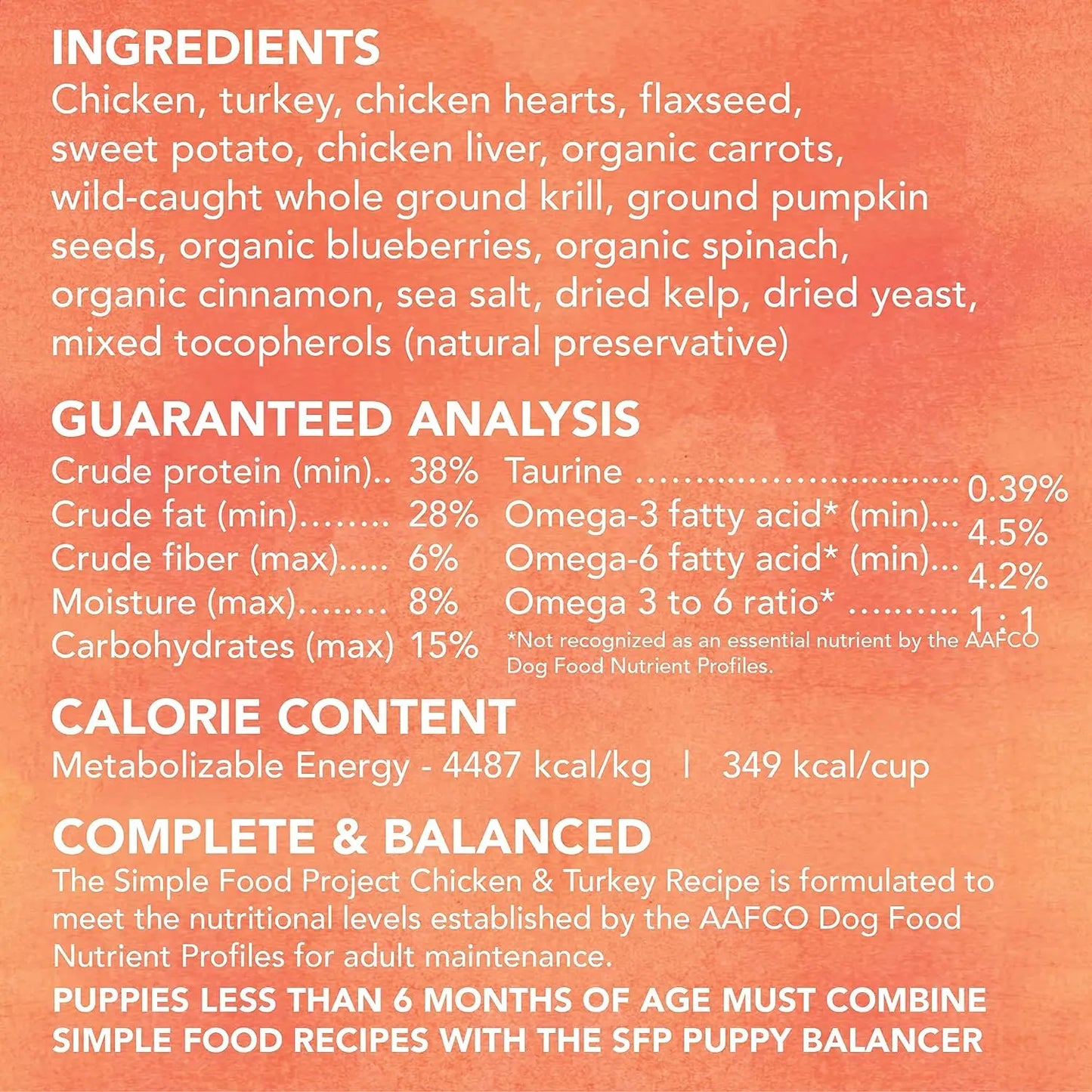 The Simple Food Project Chicken & Turkey Recipe Freeze Dried Raw Food for Dogs The Simple Food Project