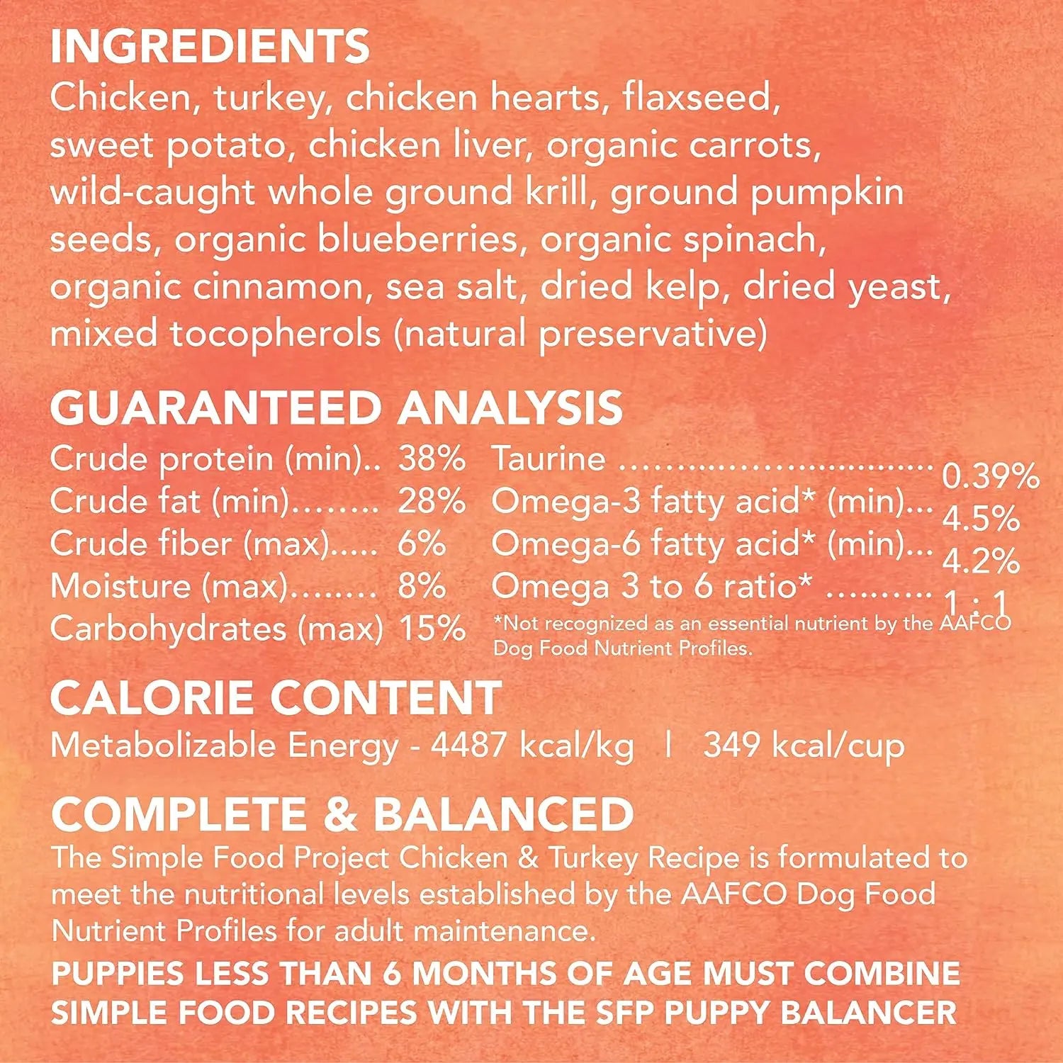 The Simple Food Project Chicken & Turkey Recipe Freeze Dried Raw Food for Dogs The Simple Food Project