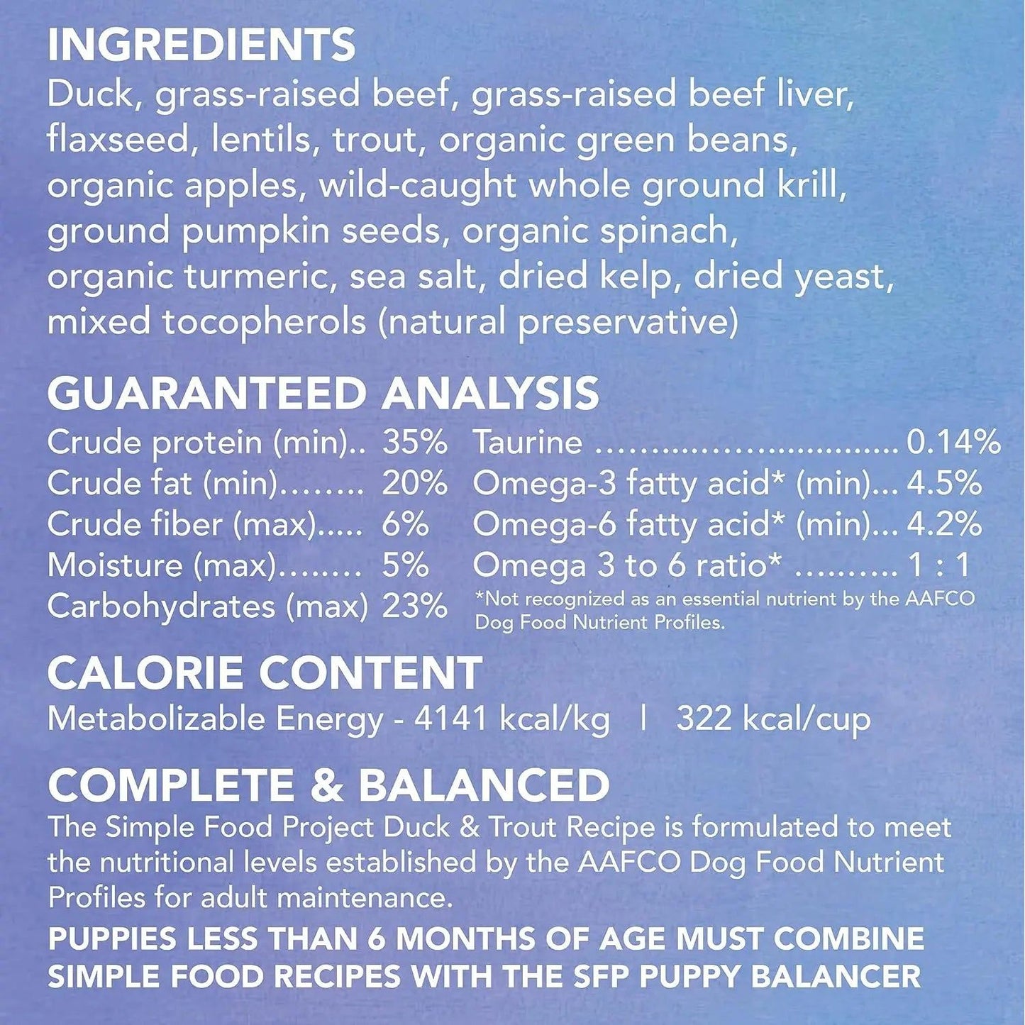 The Simple Food Project Duck & Trout Recipe for Dogs The Simple Food Project