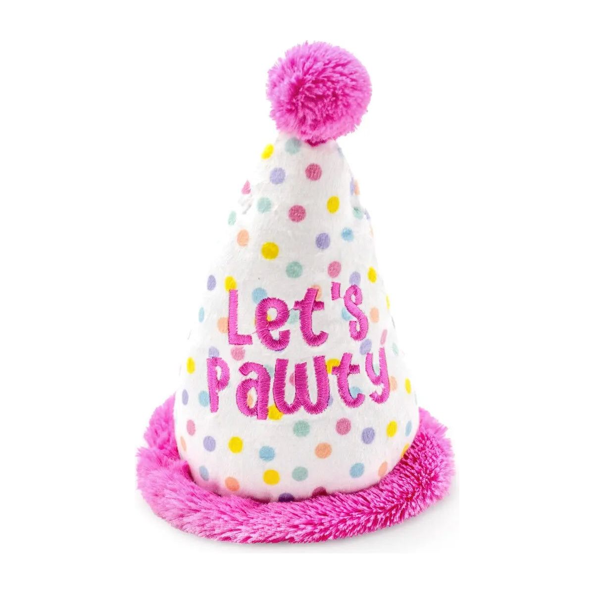 ThoozyPet Birthday Hat Plush Dog Toy 7" ThoozyPet