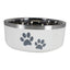 ThoozyPet Double Wall Dog & Cat Bowl with Paws ThoozyPet