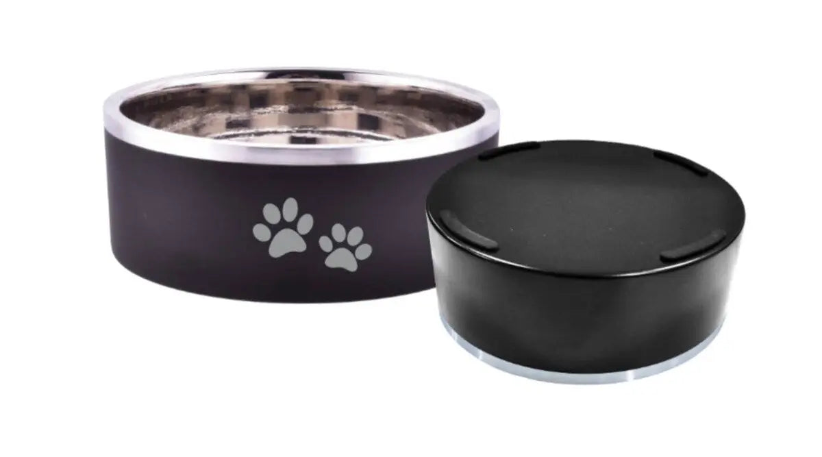 ThoozyPet Double Wall Dog & Cat Bowl with Paws ThoozyPet