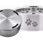 ThoozyPet Double Wall Dog & Cat Bowl with Paws ThoozyPet