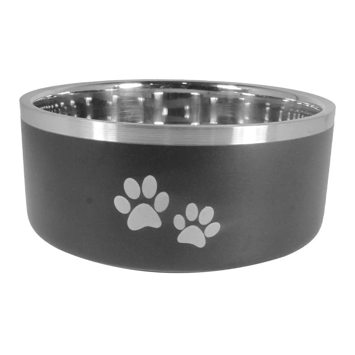 ThoozyPet Double Wall Dog & Cat Bowl with Paws ThoozyPet