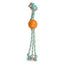 ThoozyPet Squid Tails Tug Rope Dog Toy with TPR Spike Ball 22" ThoozyPet