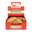 An open box of ThoozyPet USA-Sourced Beef Backstrap Dog Chews 4-6 50ct shows natural, dried chews inside. The red ThoozyPet packaging with paw prints highlights dental health benefits for dogs.