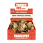 Open ThoozyPet USA-Sourced Beef Knuckle Bone Dog Chews 10ct—100% all natural, long-lasting, and promotes dental health. This red box with paw prints and an American flag icon highlights the USA-sourced quality from ThoozyPet.