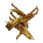 ThoozyPet USA-Sourced Chicken Feet Dog Chews 20ct feature naturally twisted, brownish-yellow chews with visible claws and rough texture—ideal for supporting dental health. Shown layered against a plain white background.
