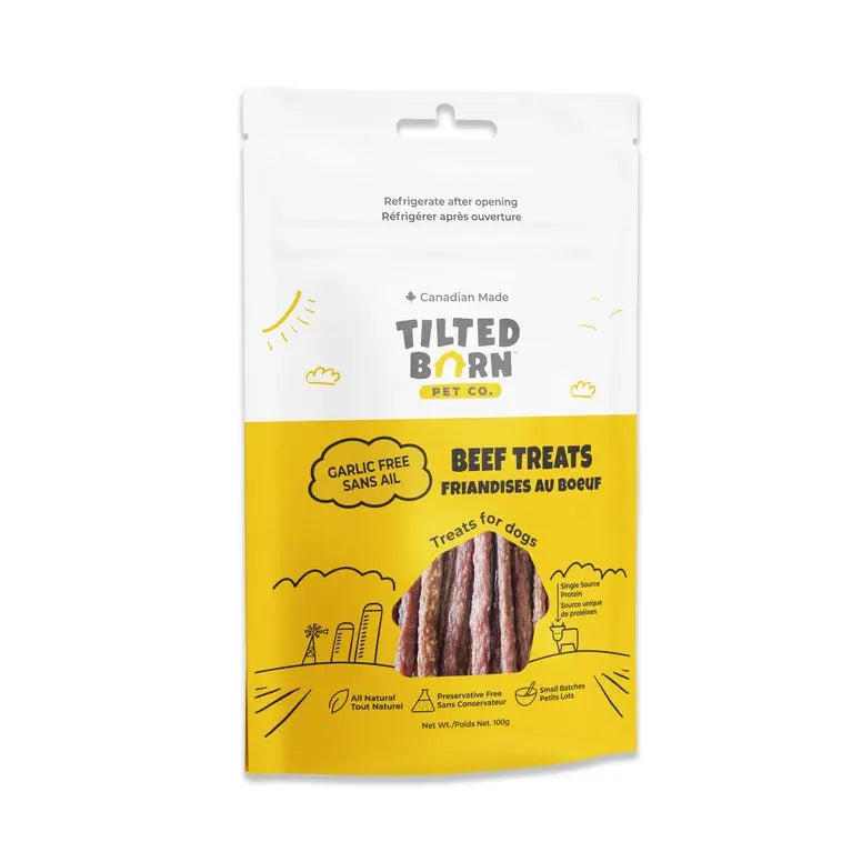 Tilted Barn Pet Beef Recipe No Garlic Soft & Chewy Dog Treats 3.53oz Tilted Barn Pet