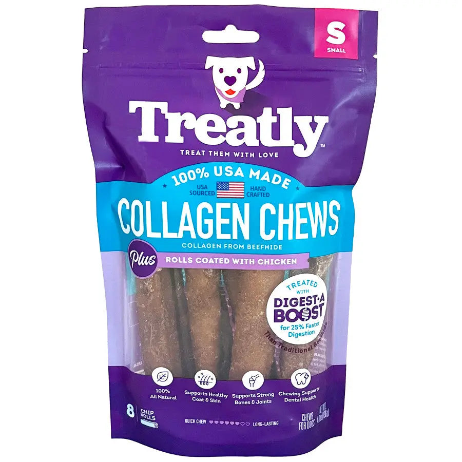Treatly Collagen Chew Rolls Dog Treats Treatly