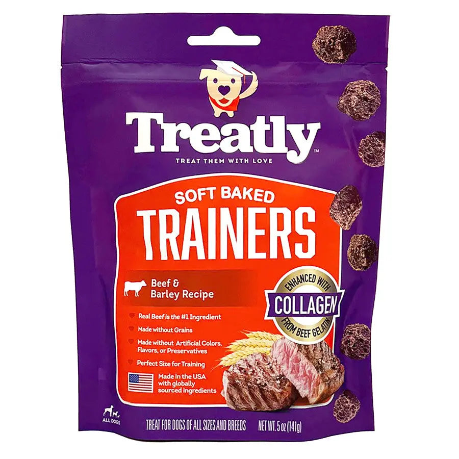 Treatly Soft Baked Trainers Dog Treats 5 oz Treatly
