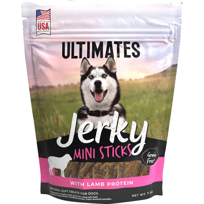 Ultimates Jerky Mini Sticks Dog Treats Lamb, 7 oz Ultimates
